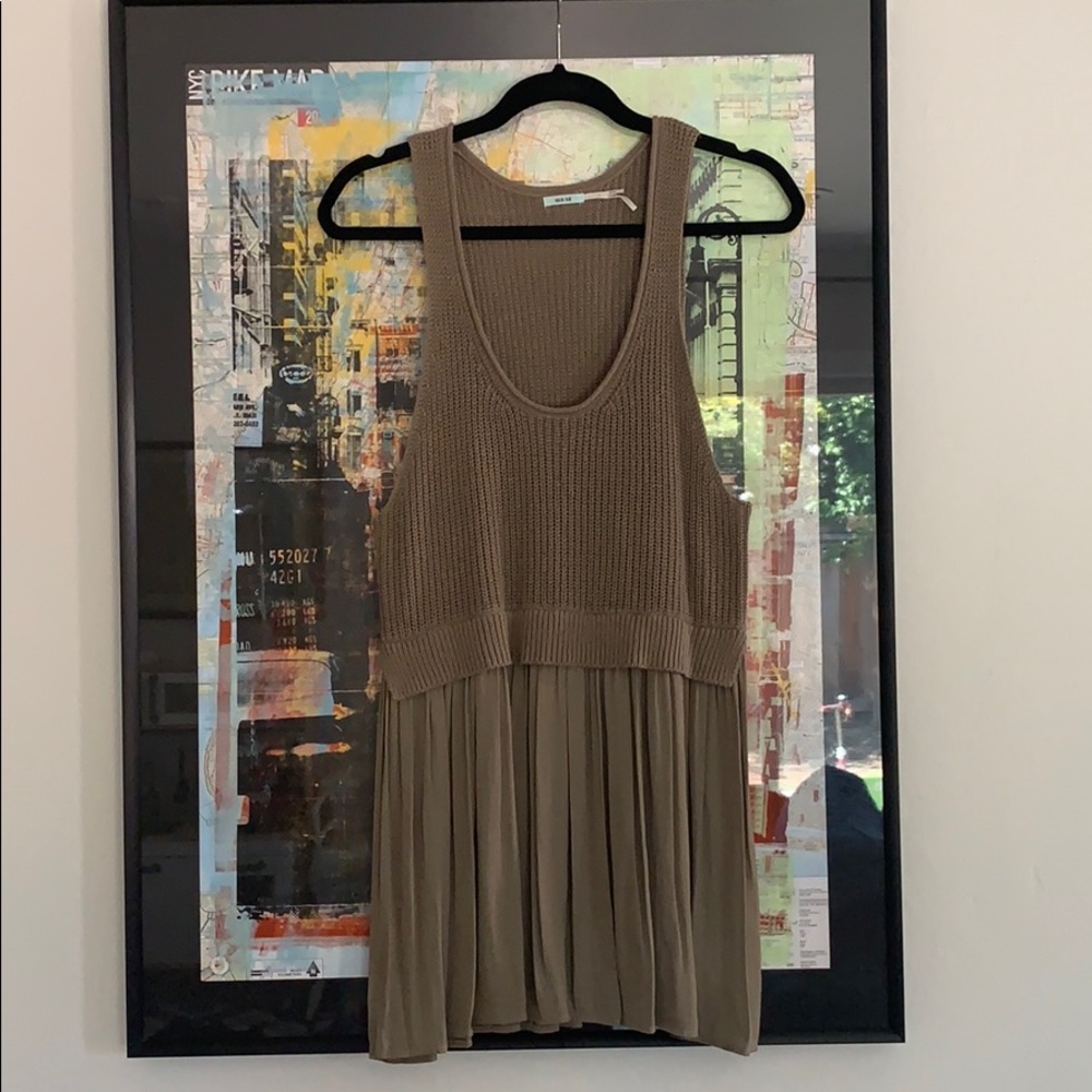 Kimchi Blue olive knit tank